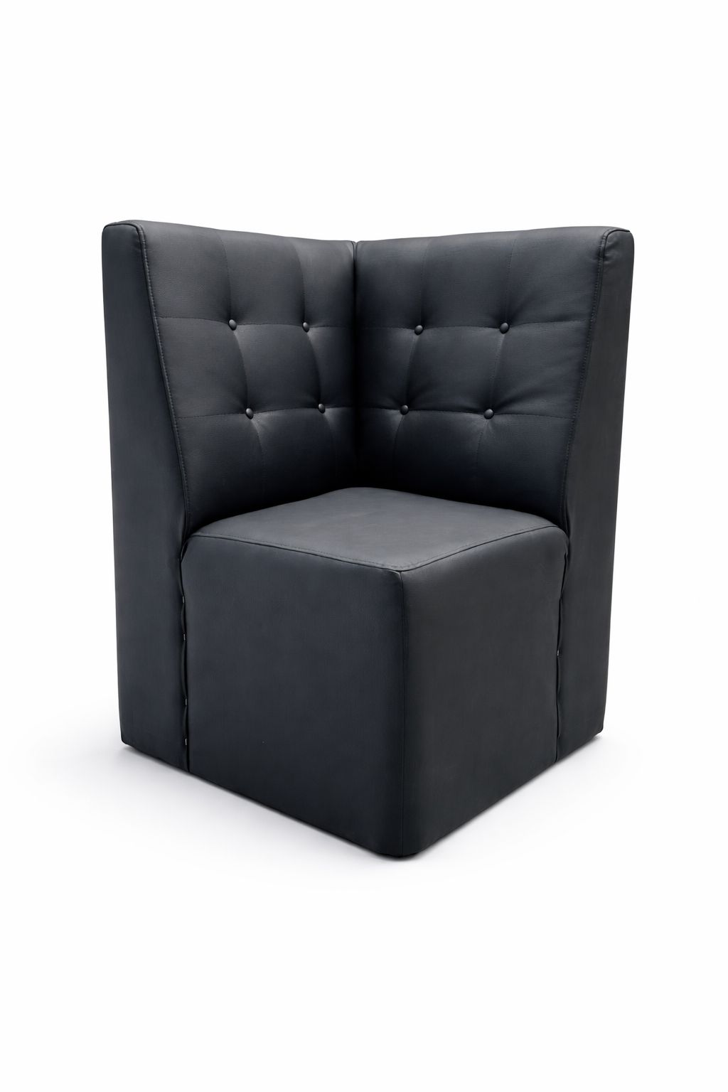 Hoekelement wandbank – zwart