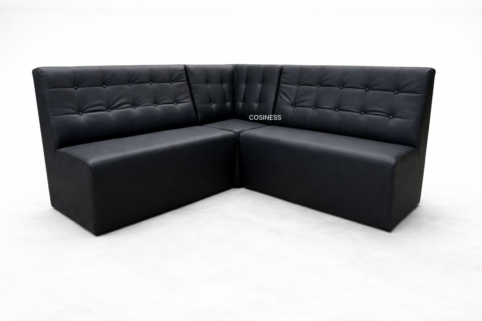 Hoekelement wandbank – zwart - Afbeelding 4